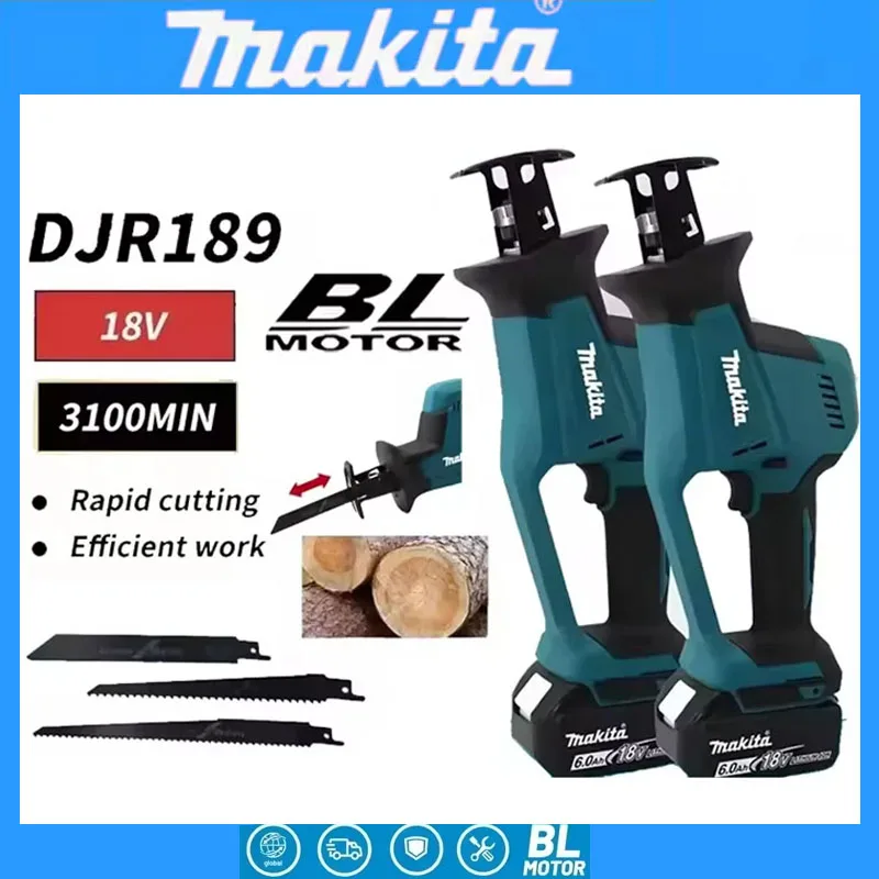 Woodworking Power Tools - Makita DJR189 18V Cordless Electric Reciprocating