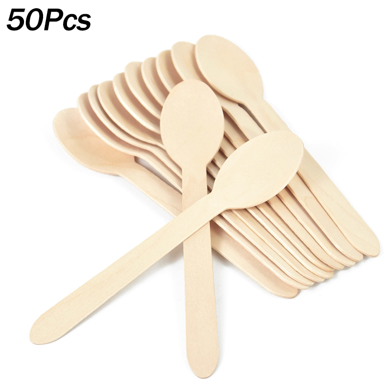 50Pcs Disposable Wooden Spoon  - огляд і ціна Woodworking School