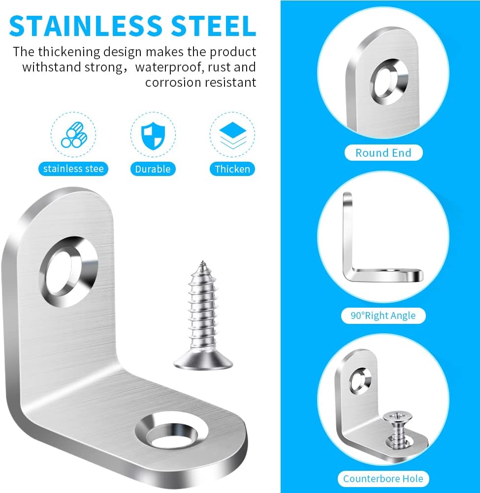 Stainless Steel L Bracket Corn - огляд і ціна Woodworking Joinery