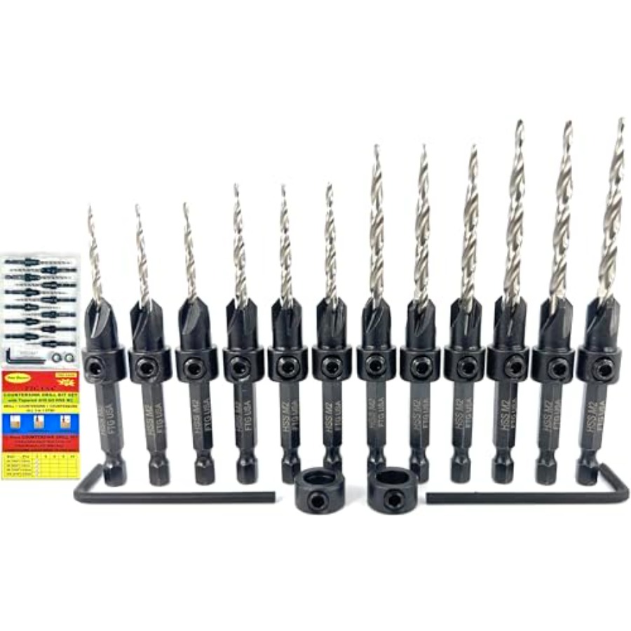 Countersink Drill Bit Set # 7/ - огляд і ціна Woodworking Drill