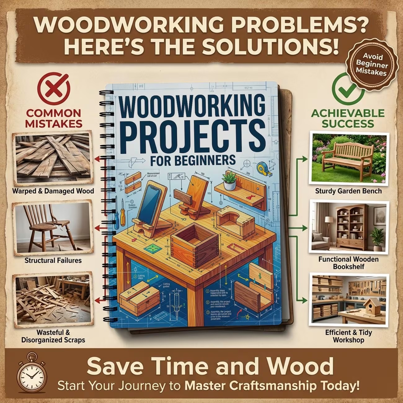 Beginner Woodwork Guide DIY Ho - огляд і ціна Woodworking Ideas For Adults