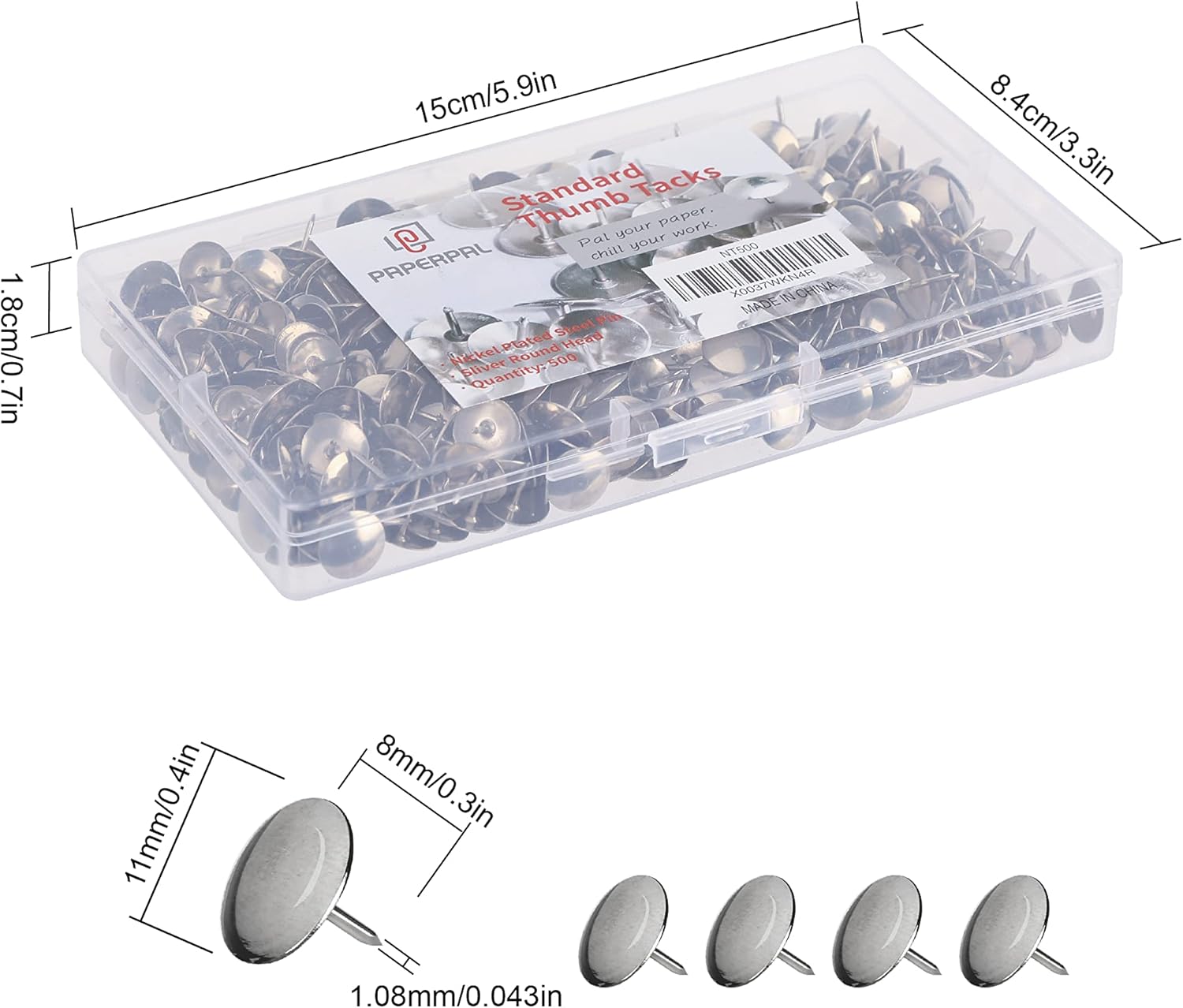 500 Standard Thumbtacks for Co - огляд і ціна Woodworking School