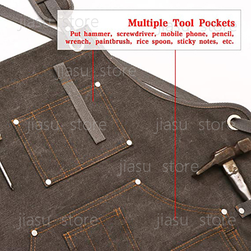 Thick Canvas Tool Apron Custom - огляд і ціна Woodworking Logo Design
