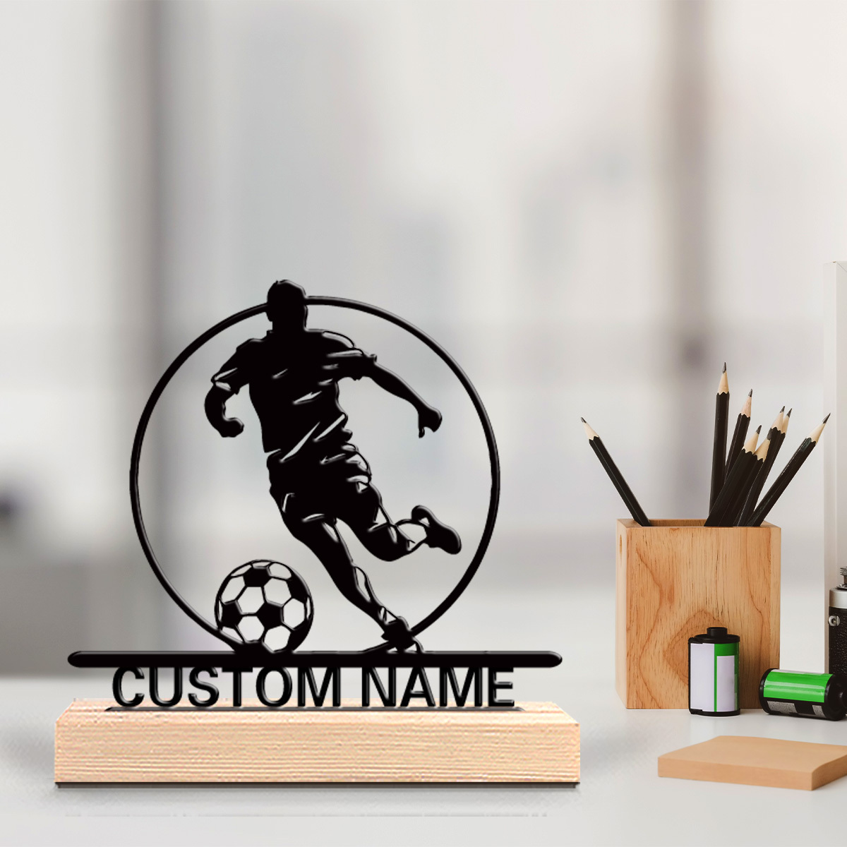 Custom Soccer Player Metal Sta - огляд і ціна Woodworking School