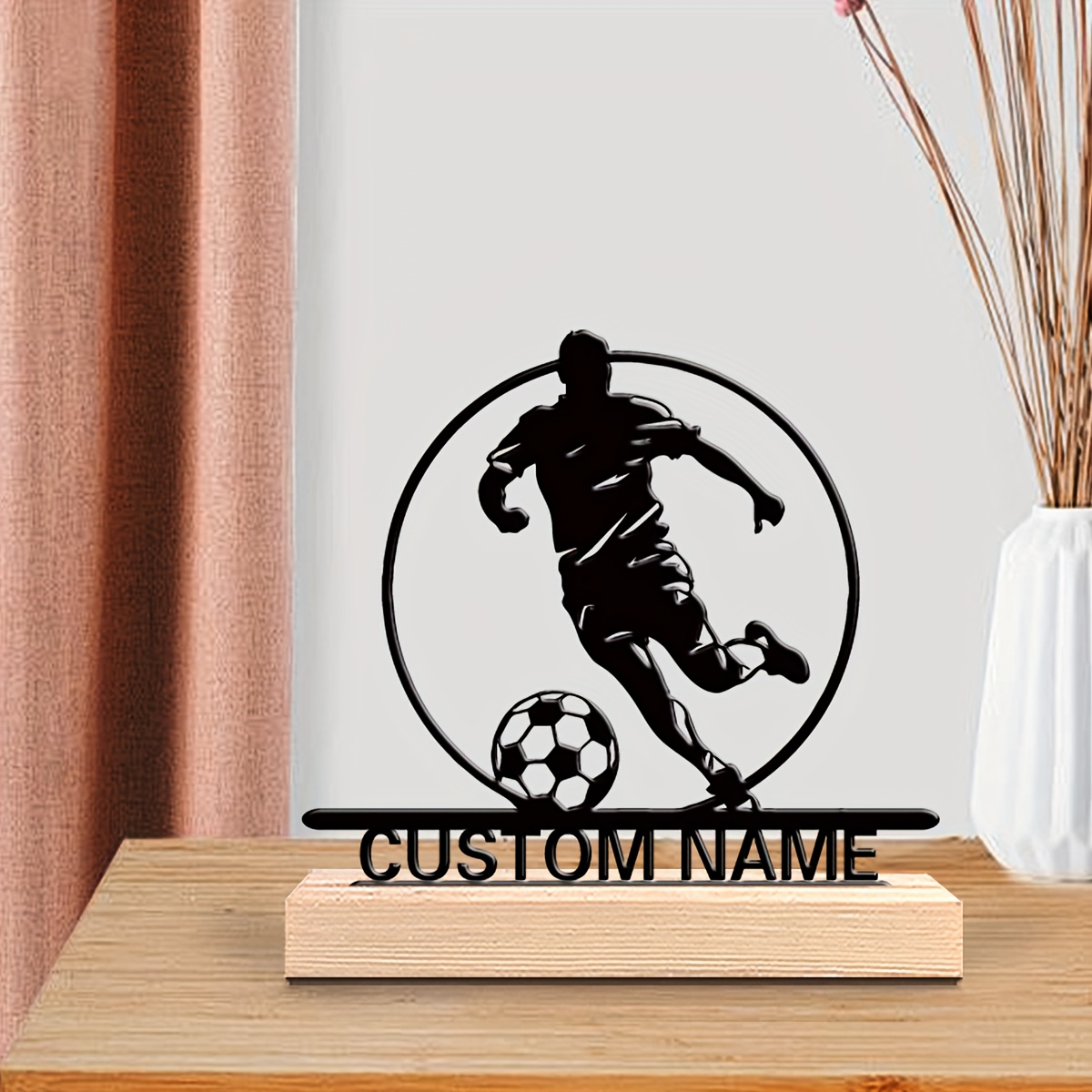 Custom Soccer Player Metal Sta - огляд і ціна Woodworking School