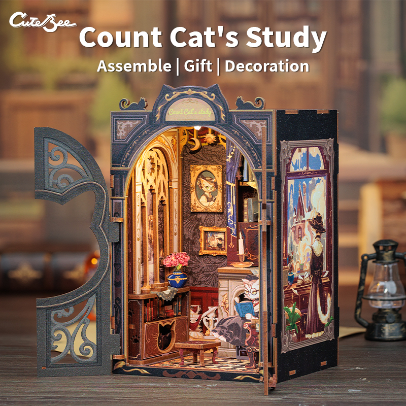 CUTEBEE 3D Puzzle DIY Book Noo - огляд і ціна Woodworking Book