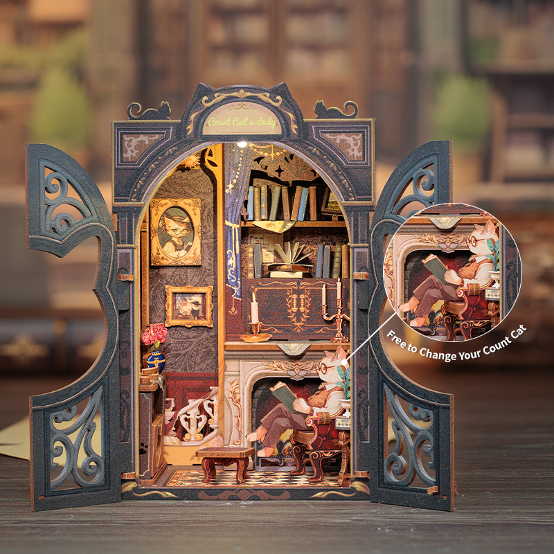 CUTEBEE 3D Puzzle DIY Book Noo - огляд і ціна Woodworking Book