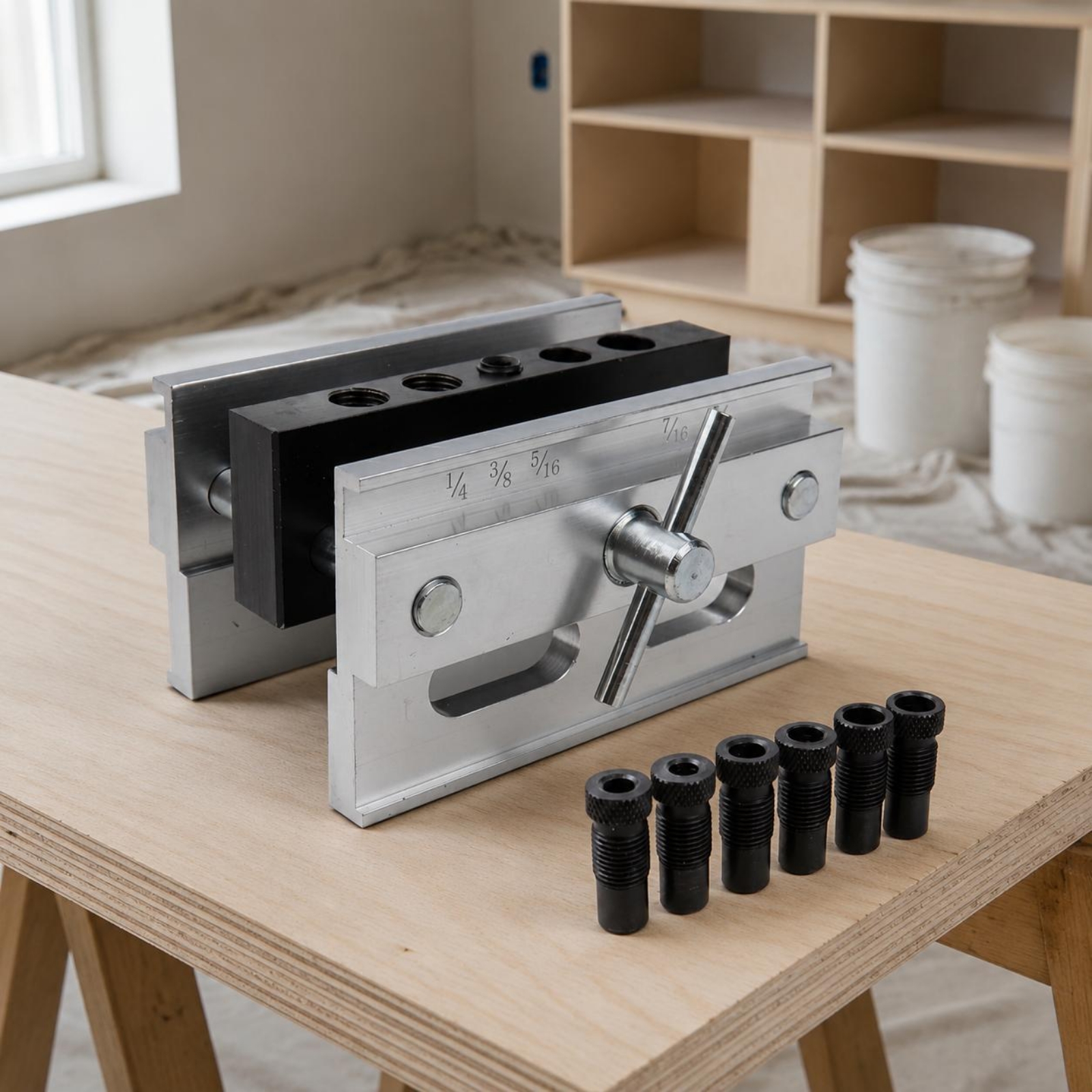 Self-Centering Drill Jig Adjus - огляд і ціна Woodworking Joinery