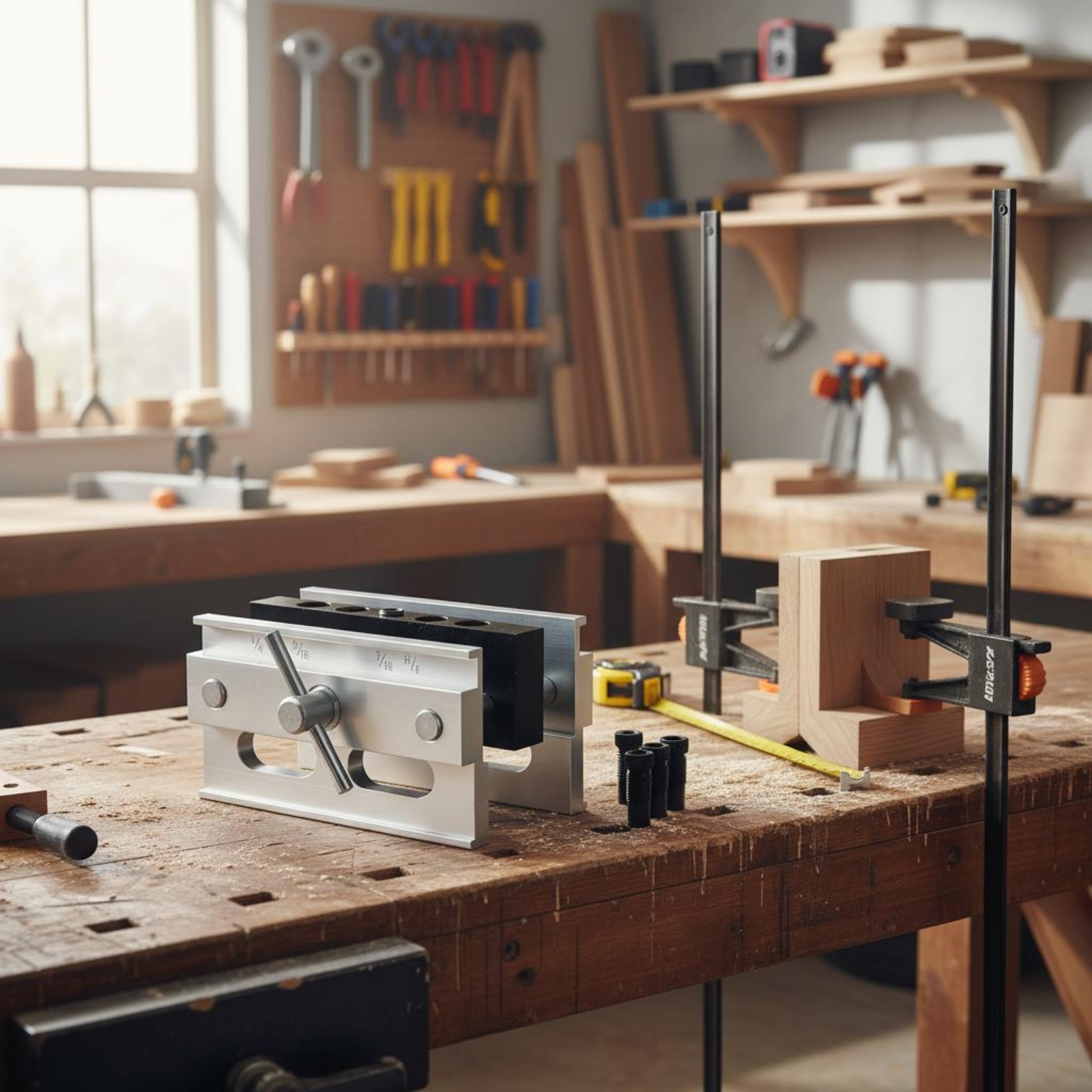 Self-Centering Drill Jig Adjus - огляд і ціна Woodworking Joinery