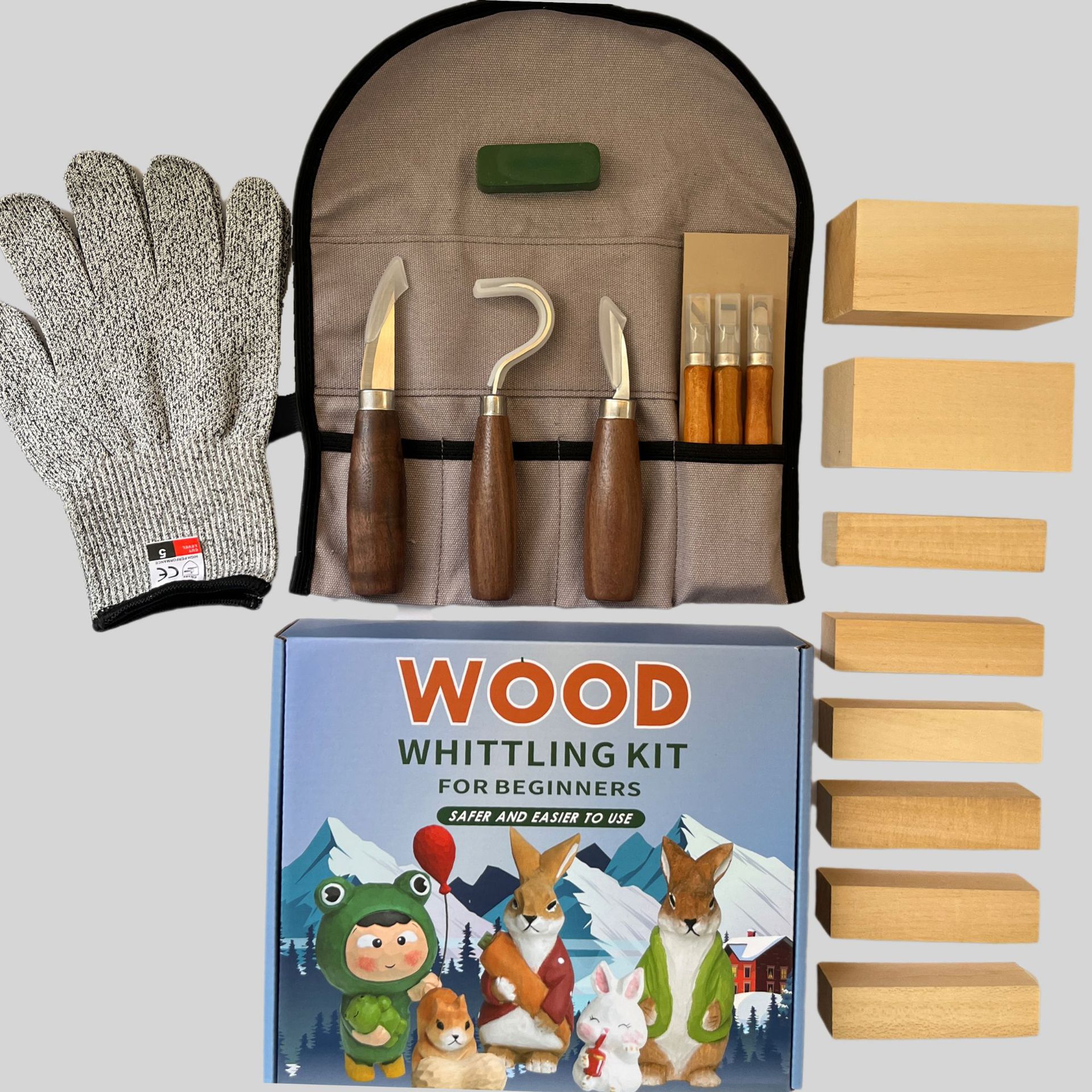 Carving Knife Gift Box Set 21- - огляд і ціна Woodworking Box