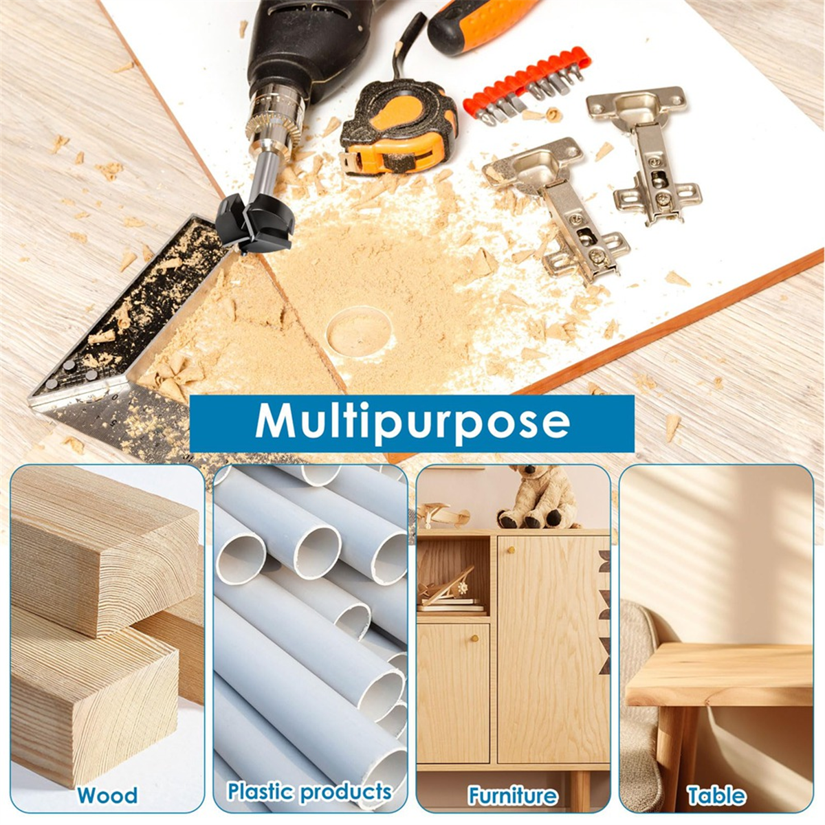 ABNJ Bit for Woodworking, Trip - огляд і ціна Woodworking Drill