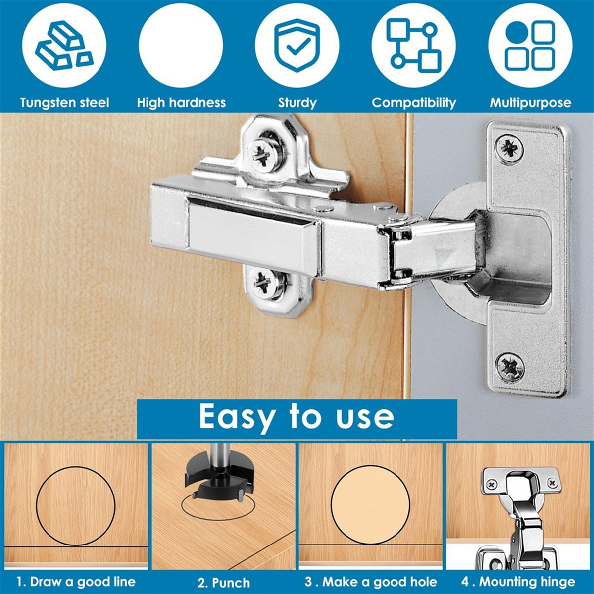 ABNJ Bit for Woodworking, Trip - огляд і ціна Woodworking Drill