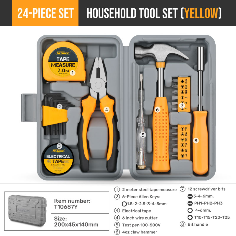 24-Piece Compact Home & Office - огляд і ціна Woodworking Hammer