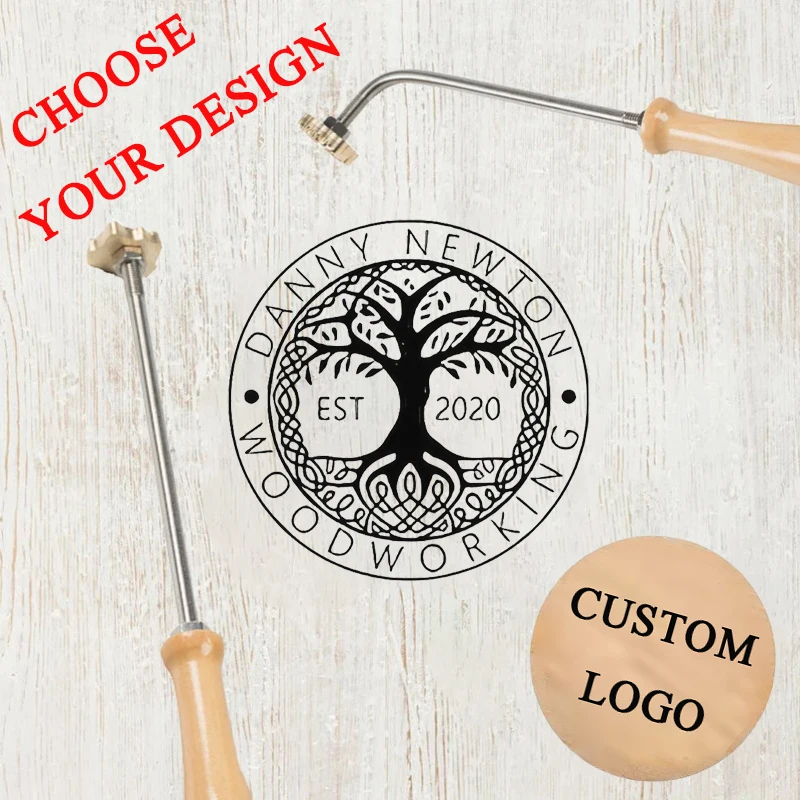 Custom Branding Iron for Food  - огляд і ціна Woodworking Logo Design
