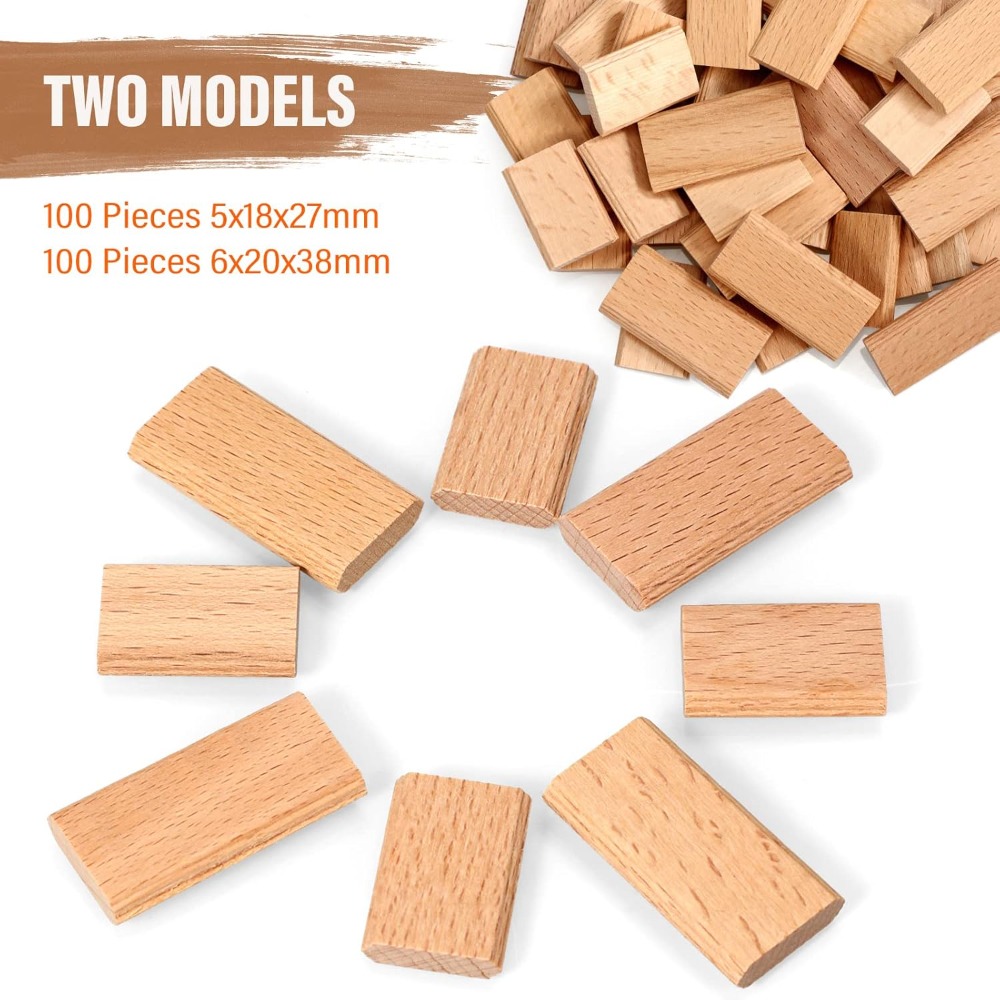 200 Pcs Beech Wood Loose Tenon - огляд і ціна Woodworking Joinery