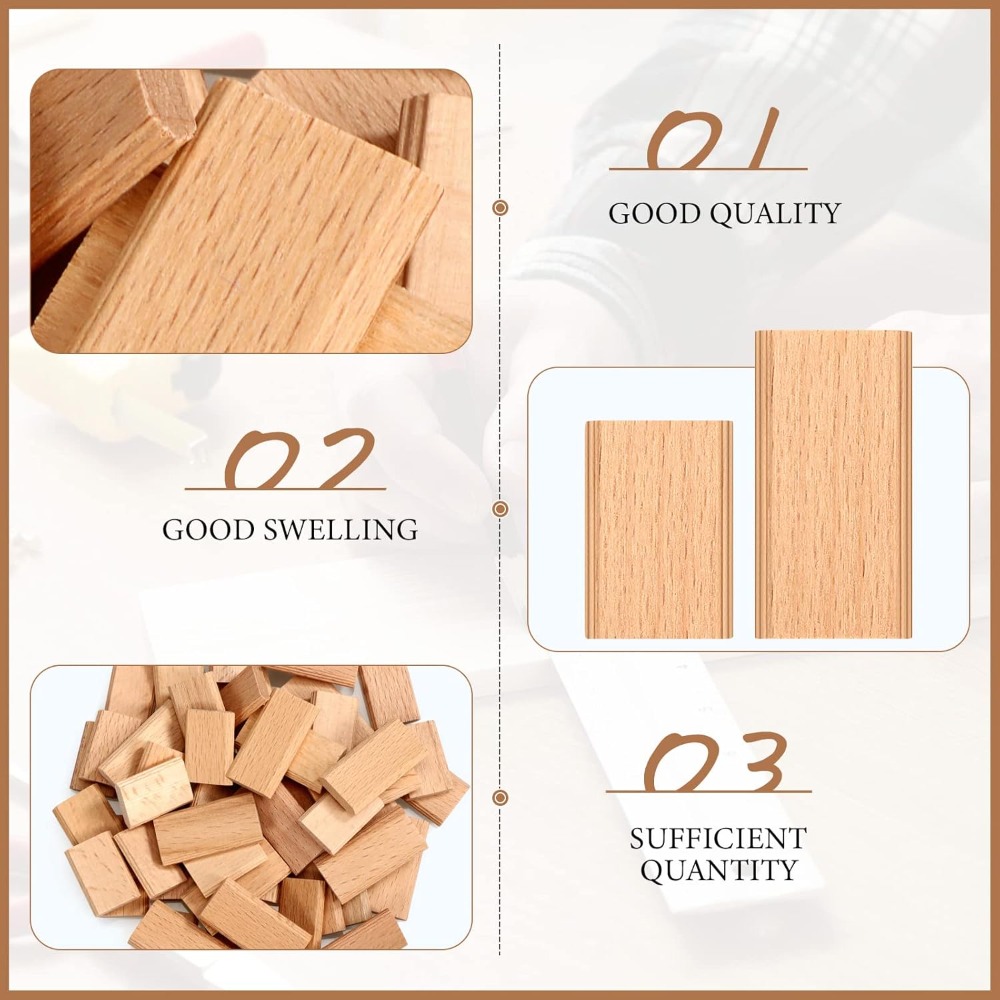 200 Pcs Beech Wood Loose Tenon - огляд і ціна Woodworking Joinery