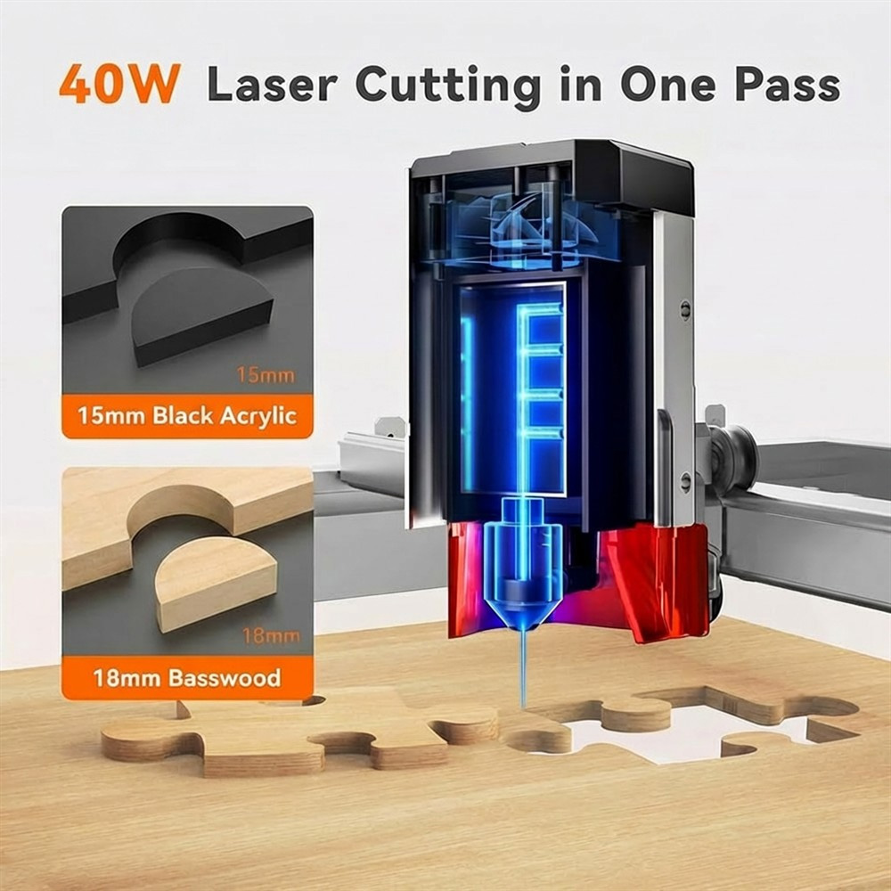 TOOCAA L2 40W AI Desktop Laser - огляд і ціна Woodworking Classes
