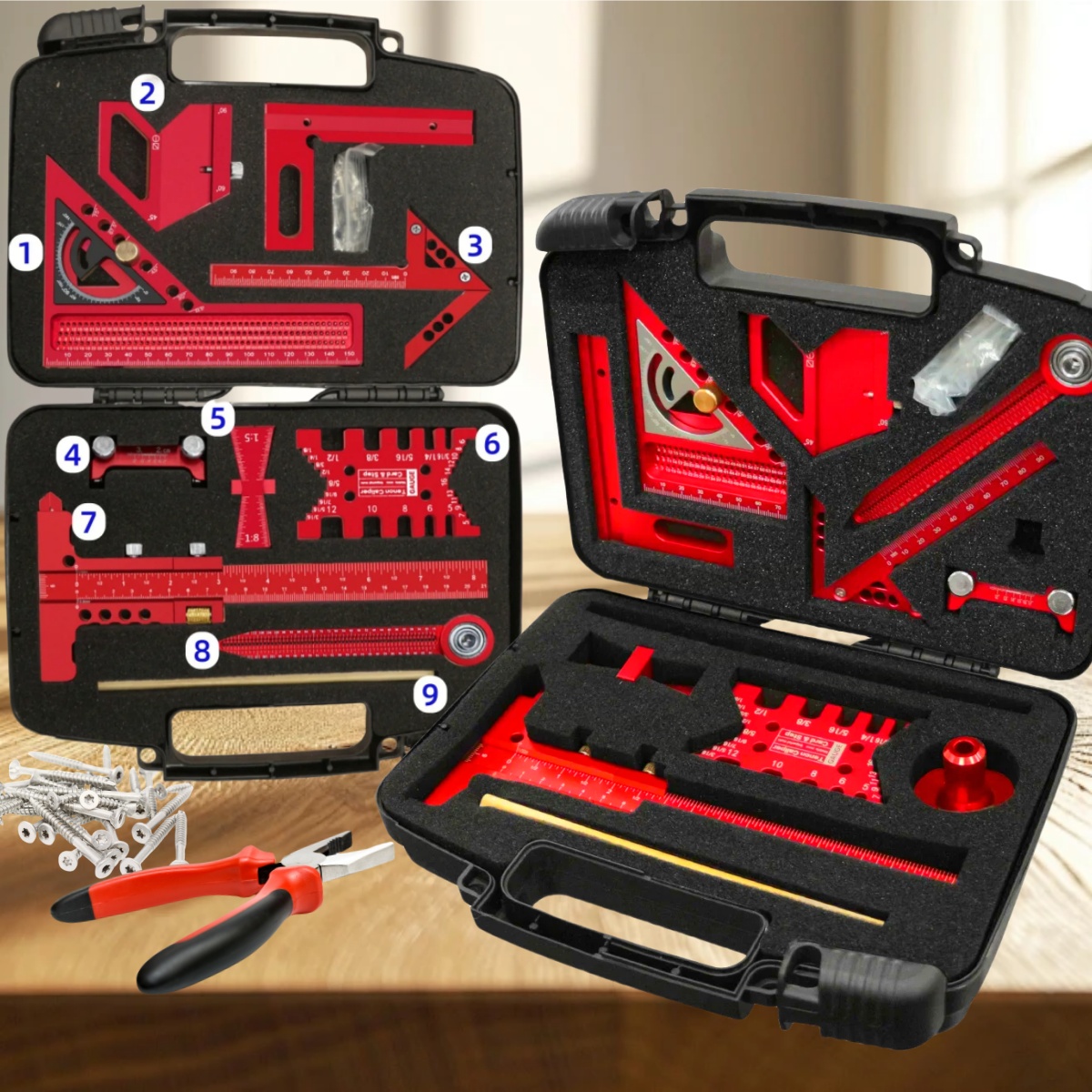 9pcs/10pcs Woodworking Measuri - огляд і ціна Woodworking Free Plans
