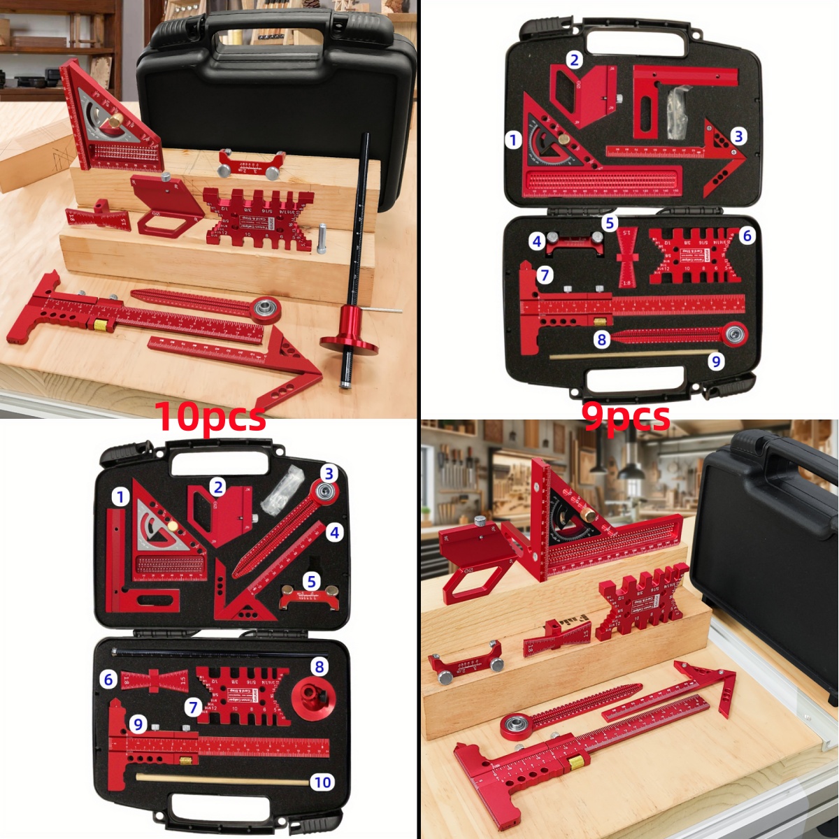9pcs/10pcs Woodworking Measuri - огляд і ціна Woodworking Free Plans