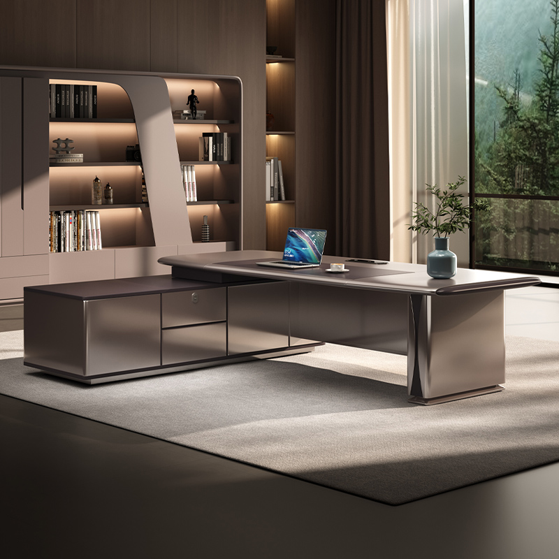 Modern Brown Office Desk Whole - огляд і ціна Woodworking Supplier
