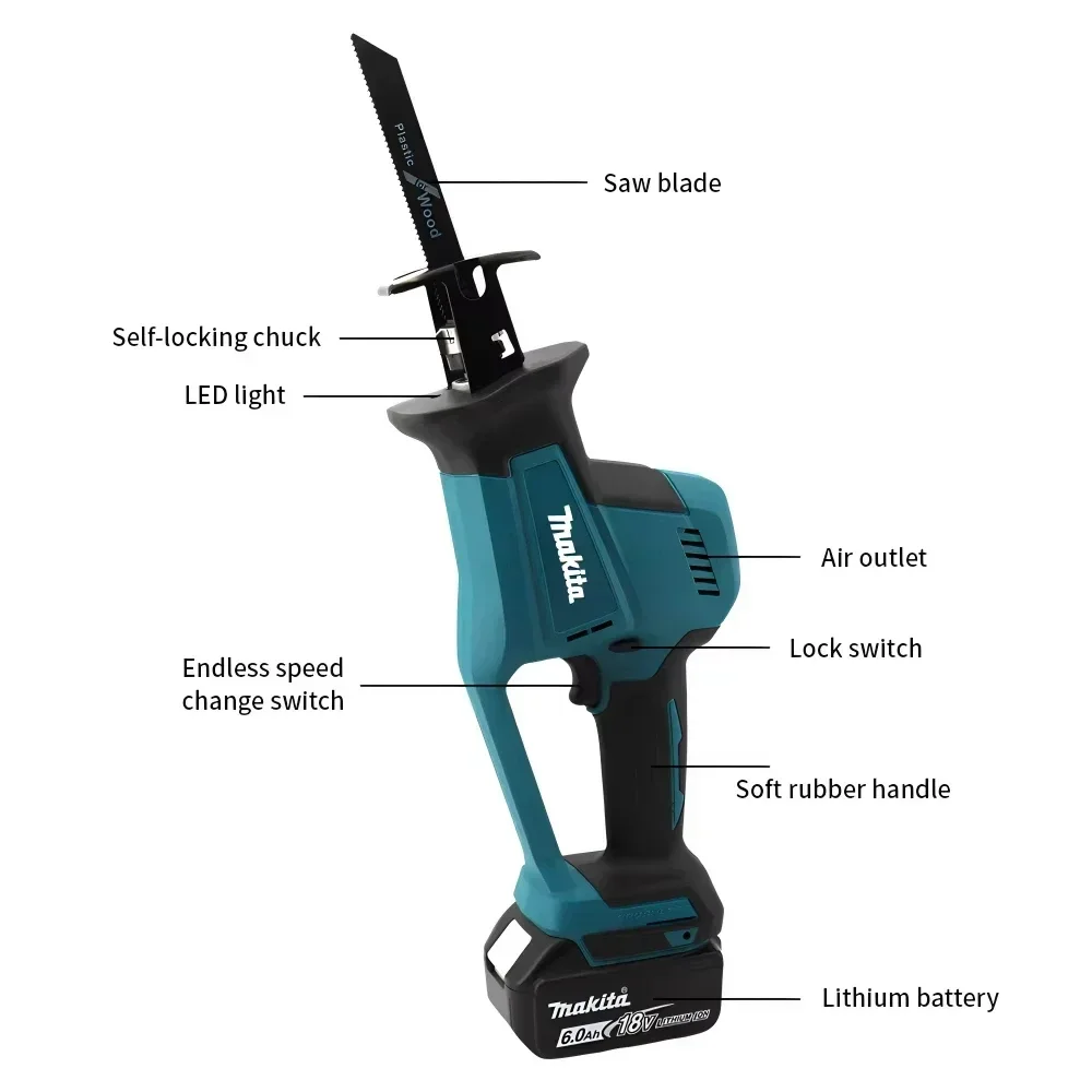 Makita DJR189 18V Cordless Ele - огляд і ціна Woodworking Power Tools