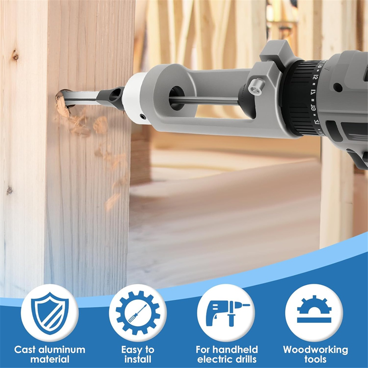 ABNJ Square Hole Drill Bit Ada - огляд і ціна Woodworking Power Tools