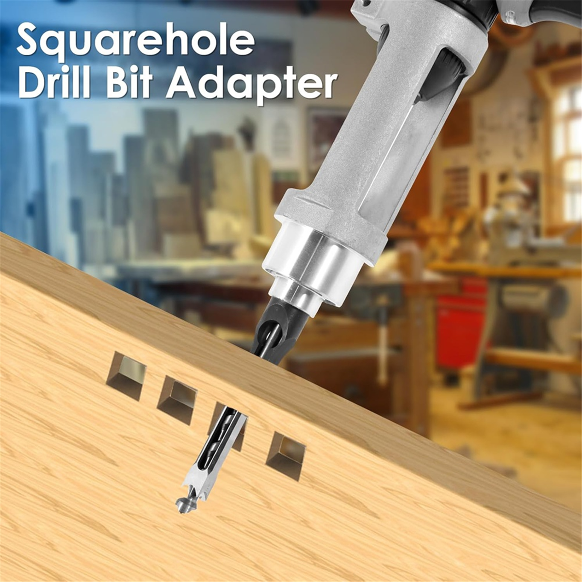 ABNJ Square Hole Drill Bit Ada - огляд і ціна Woodworking Power Tools