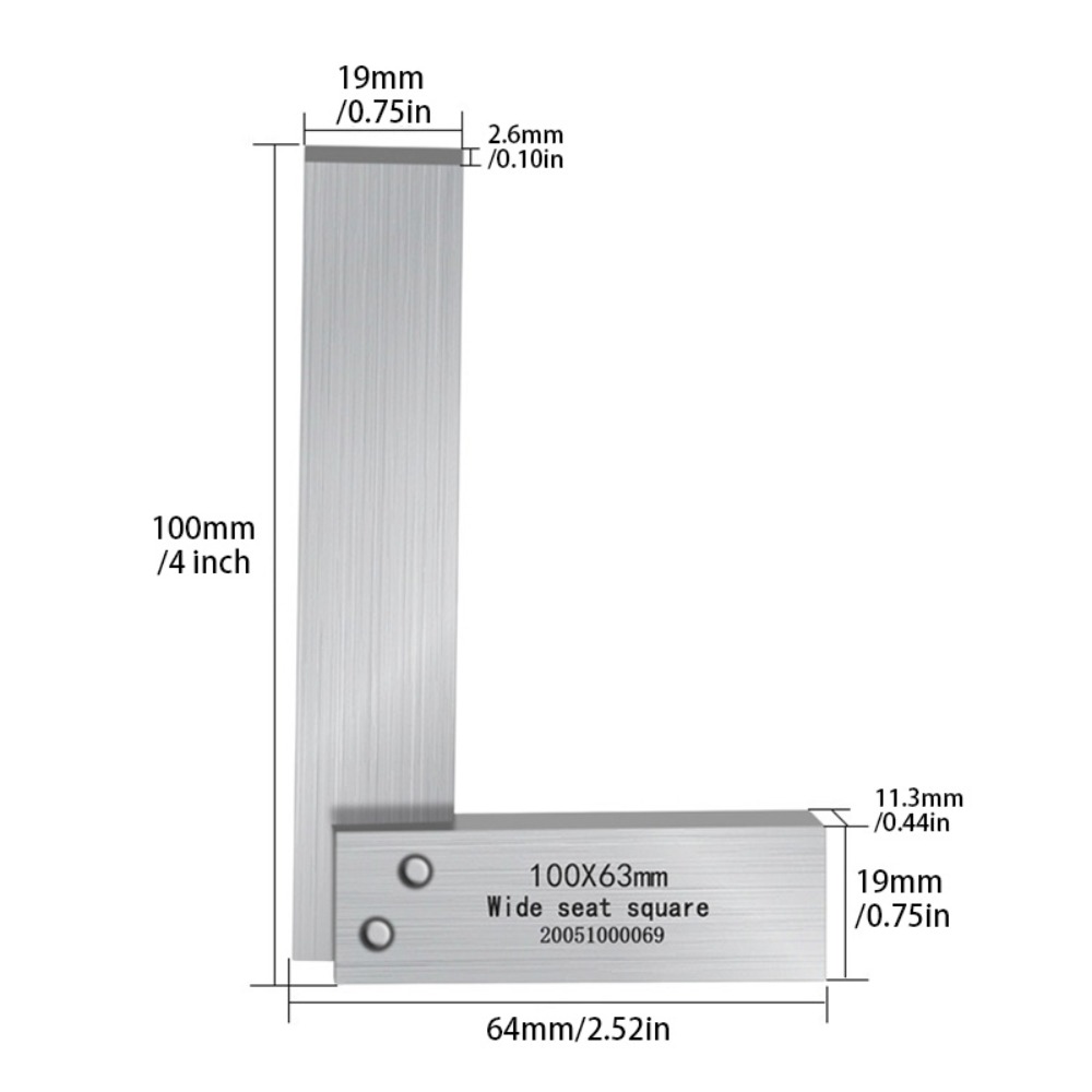 4-inch 90-degree angle ruler,  - огляд і ціна Woodworking Box