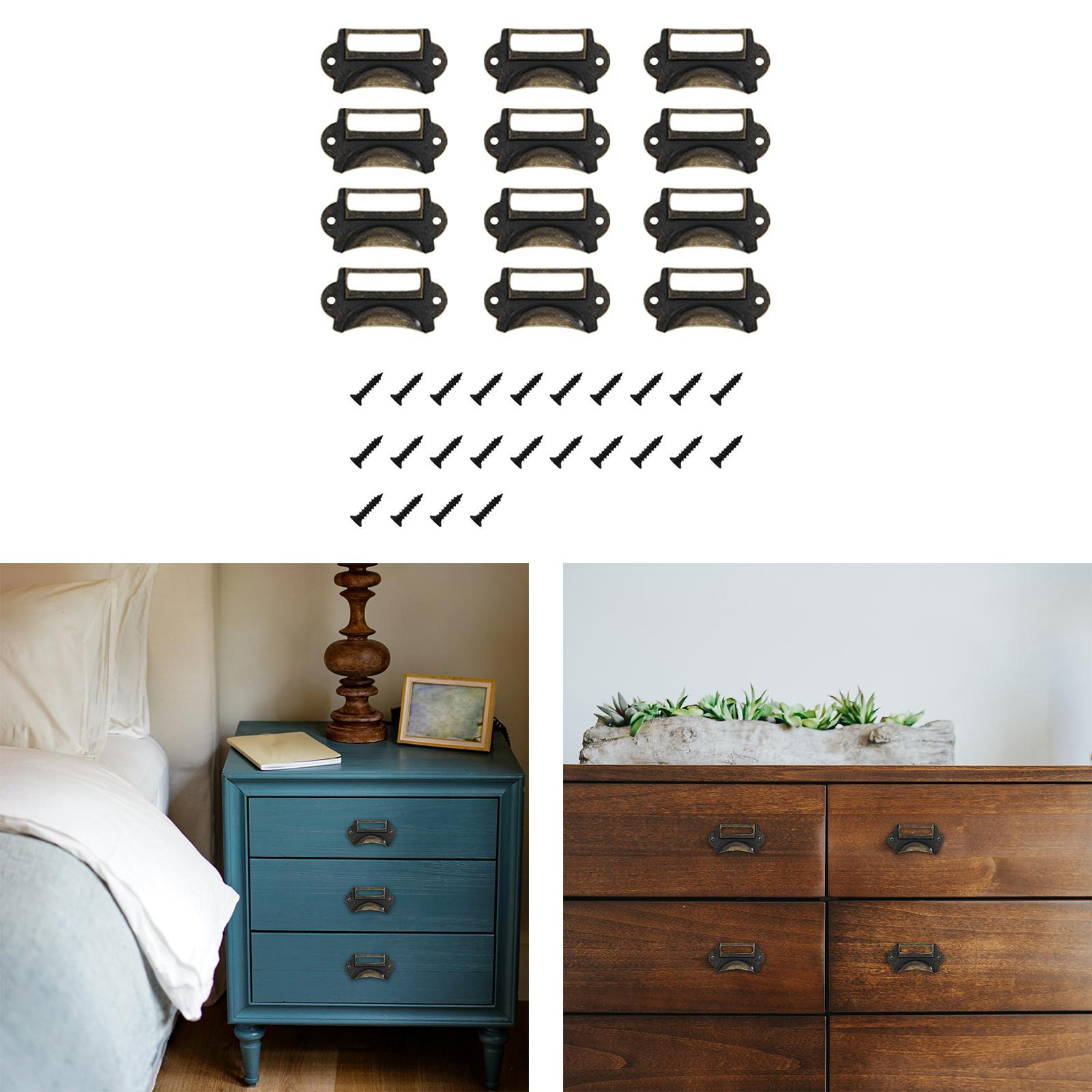 12Pcs Retro Style Drawer Pulls - огляд і ціна Woodworking Names
