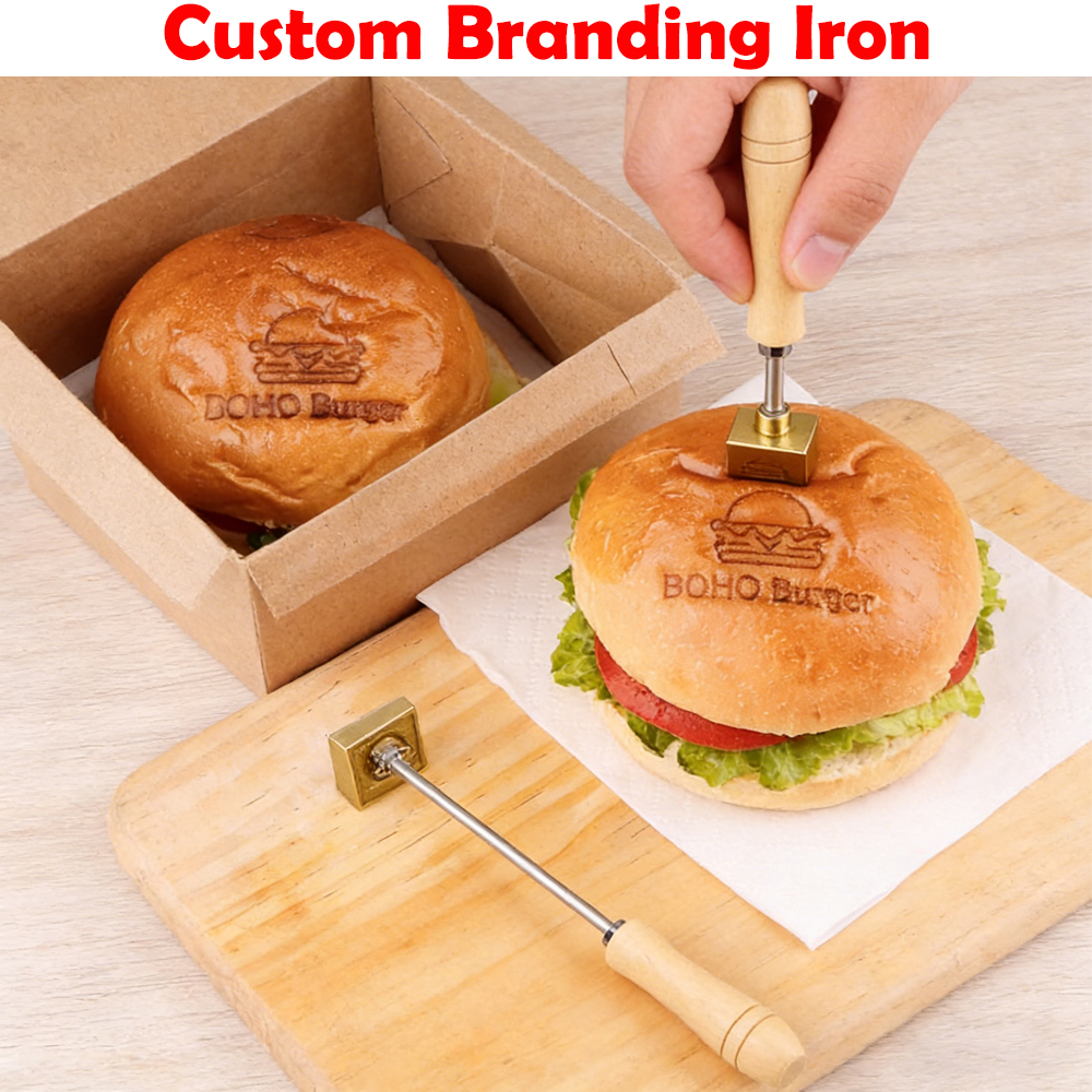 M8 Custom Branding Iron Stamp  - огляд і ціна Woodworking Logo Design