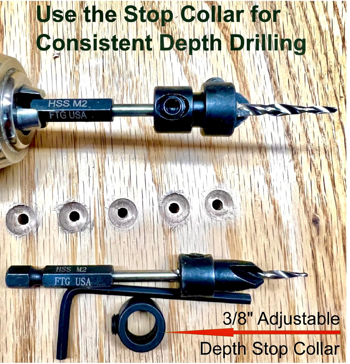 Adjustable Wood Countersink Dr - огляд і ціна Woodworking Drill
