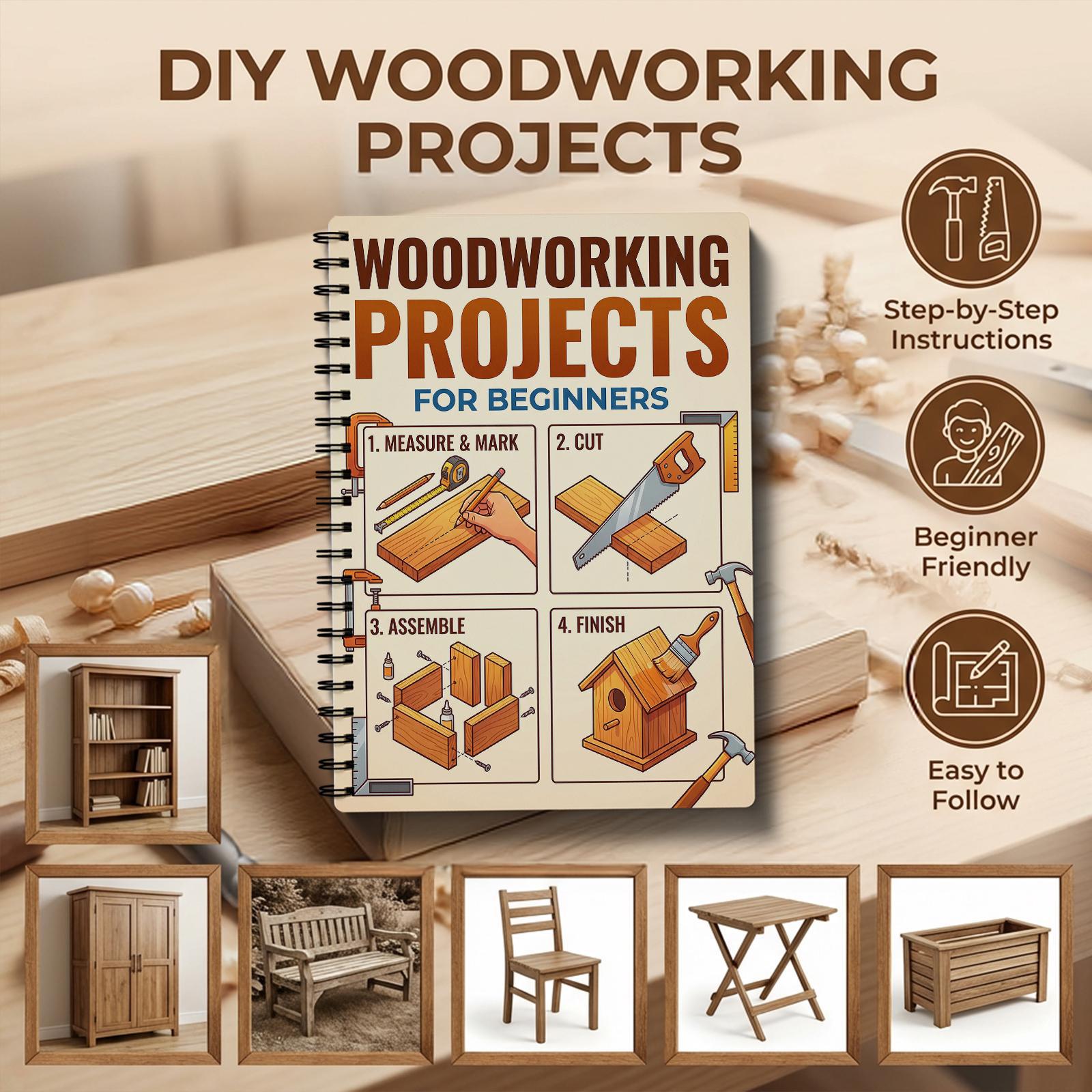 Woodworking Book for Beginners - огляд і ціна Woodworking Basic Tools