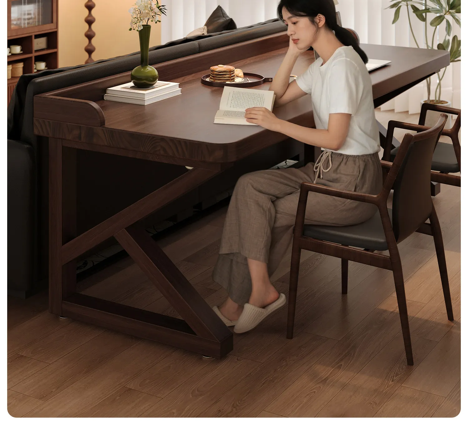 Solid Wood Desk,NZ Pine K-Leg  - огляд і ціна Woodworking School
