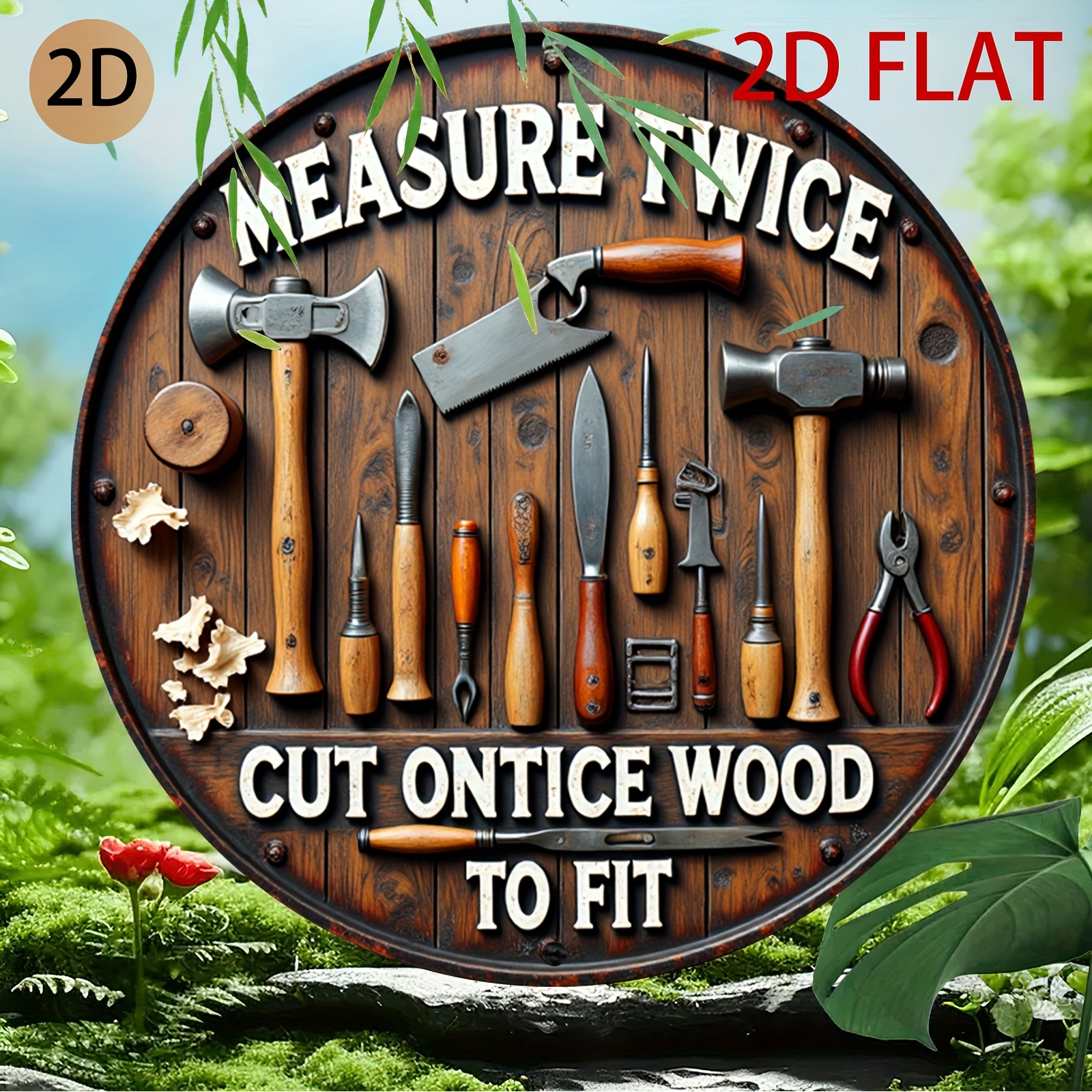 2D planar circular wooden tool - огляд і ціна Woodworking Logo Design